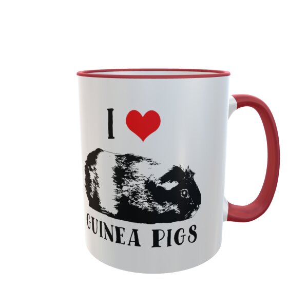 Namens-Tasse I love guinea pigs